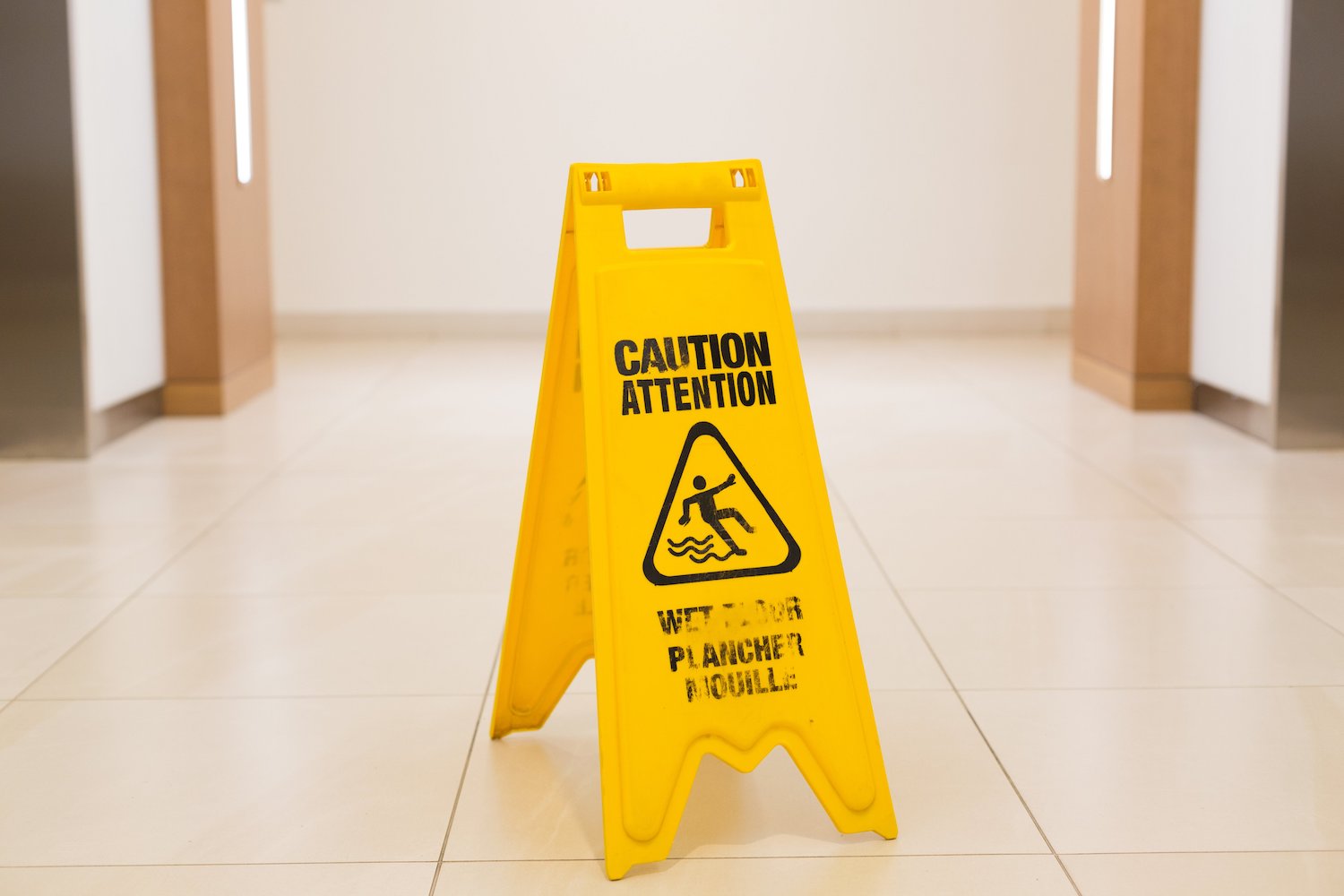 wet floor sign